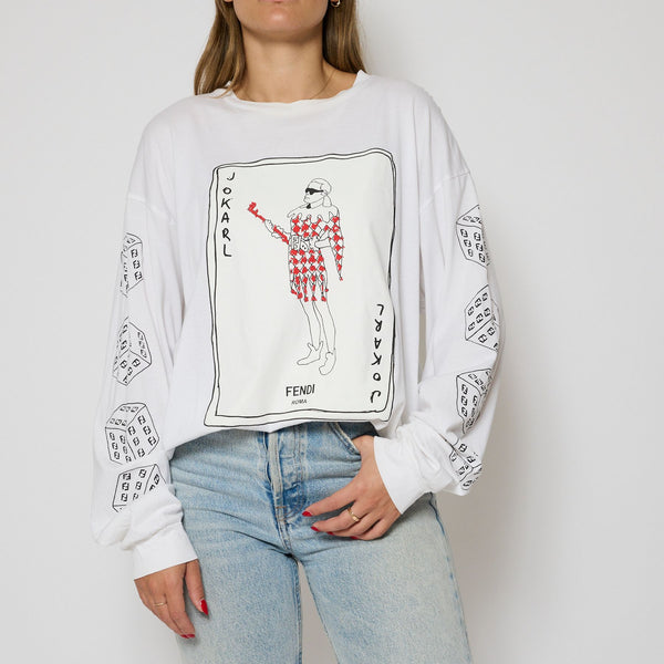 Fendi Joker Long Sleeve Top Sz M – The Luxe Base