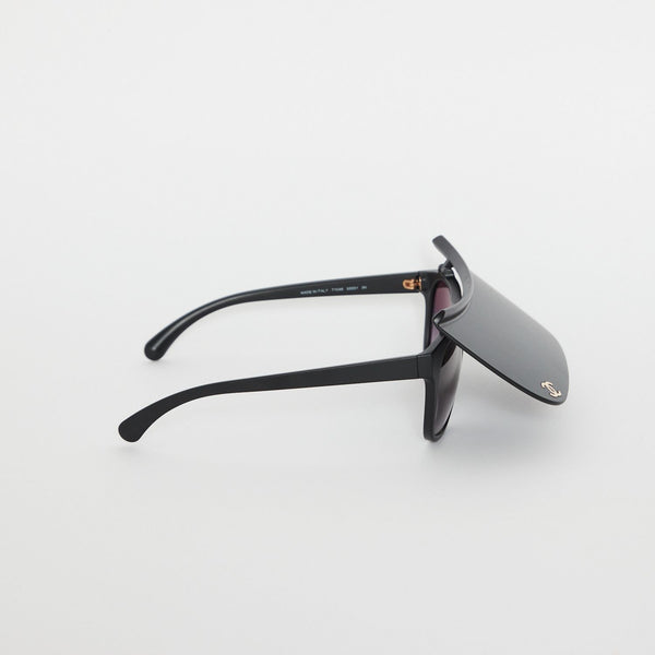 Chanel Silver Visor Sunglasses · INTO