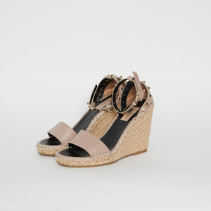 
            
                Load image into Gallery viewer, Valentino Rockstud Wedge Sz 37
            
        