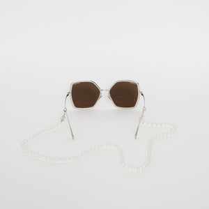 Chanel Pearl Chain Butterfly Sunglasses