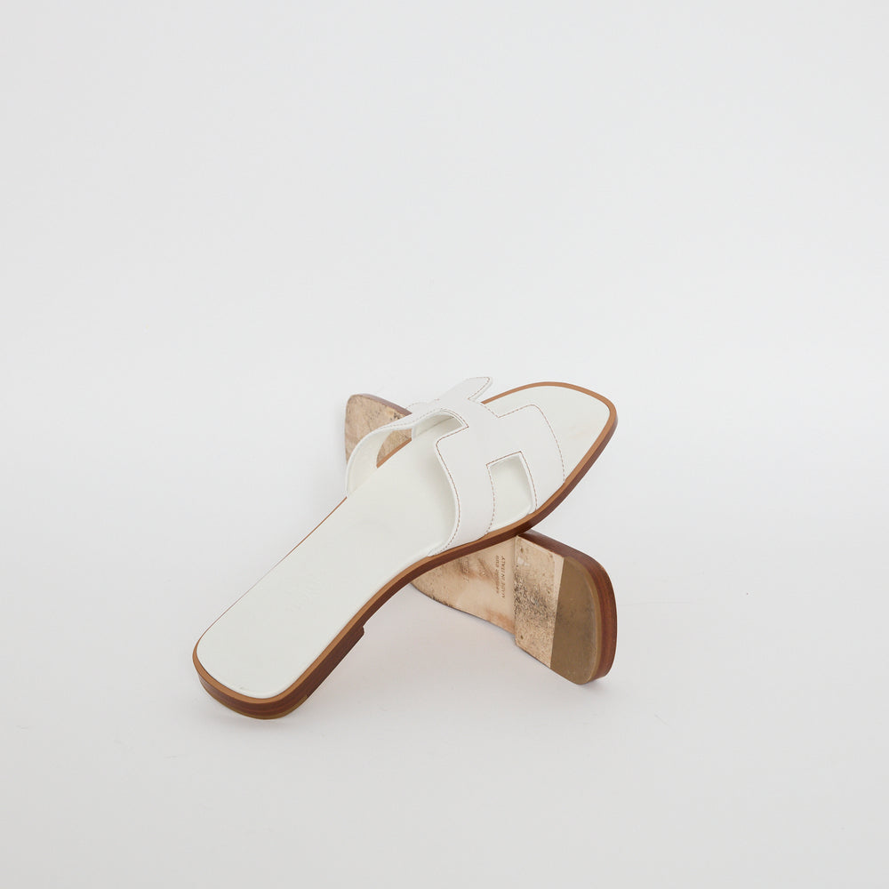 Hermes Oran Sandal Sz 37.5