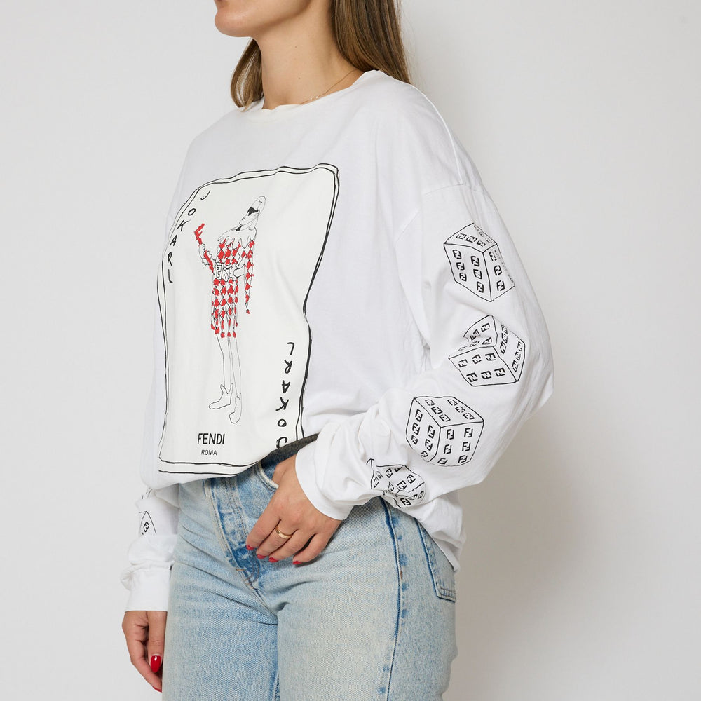 Fendi Joker Long Sleeve Top Sz M – The Luxe Base