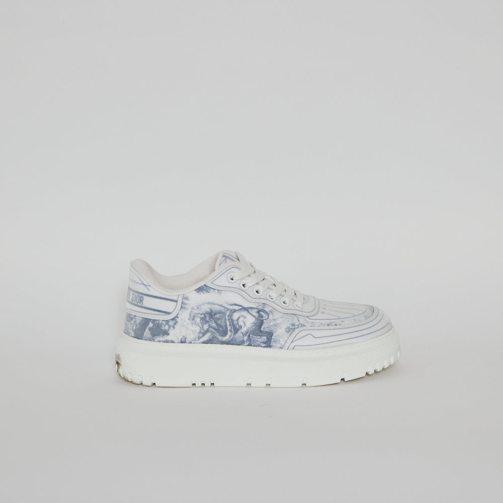 
            
                Load image into Gallery viewer, Christian Dior Addict Blue Toile De Jouy Sneaker Sz 37.5
            
        