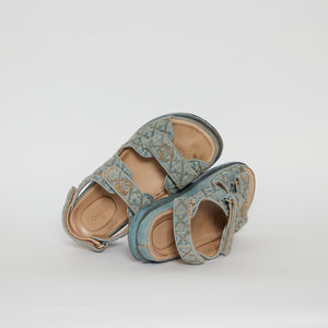 
            
                Load image into Gallery viewer, Chanel Denim Dad Sandal Sz 38c
            
        