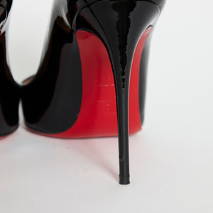 
            
                Load image into Gallery viewer, Christian Louboutin Black Pigalle Follies 100 Patent Sz 39
            
        