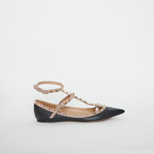 
            
                Load image into Gallery viewer, Valentino Rockstud Caged Flats Sz 41
            
        