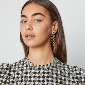 
            
                Load image into Gallery viewer, Dior Two Tone Metal Chain Link Dangle Earrings
            
        