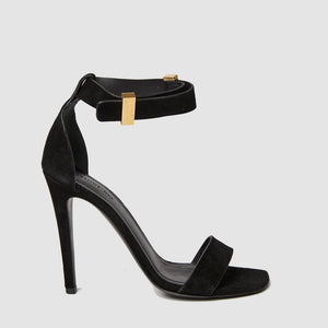 
            
                Load image into Gallery viewer, CELINE Iconic Ankle Strap Sandals Black 36.5
            
        