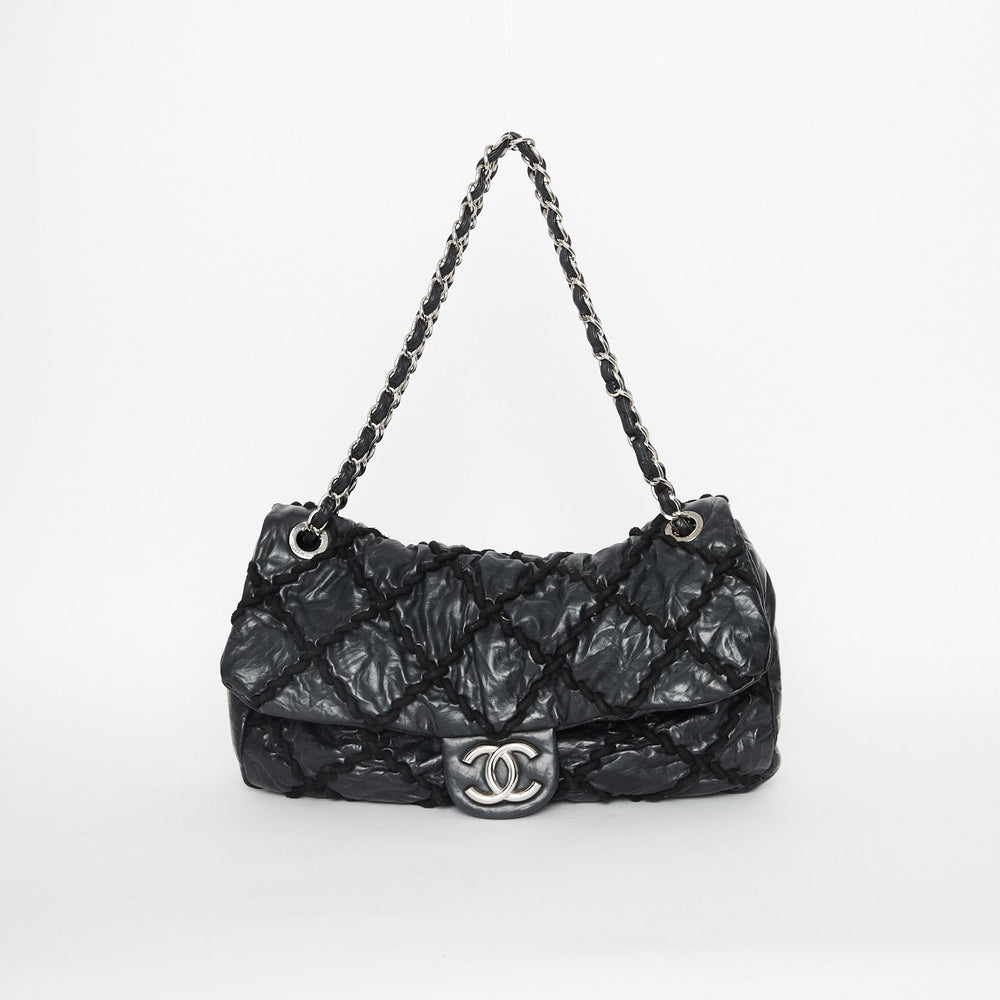 Chanel Vintage Bubble Quilted Flap Bag