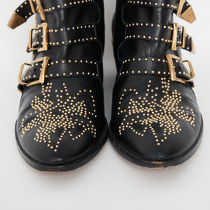 
            
                Load image into Gallery viewer, Chloé Susanna Studded Leather Ankle boots
            
        