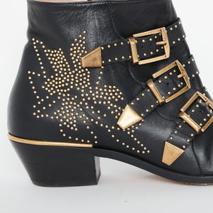 Chloé Susanna Studded Leather Ankle boots