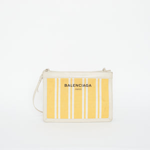 Balenciaga Pochette S Striped  Yellow  Bag