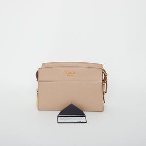 
            
                Load image into Gallery viewer, Prada Saffiano Camera Bag With Embellished Strap
            
        