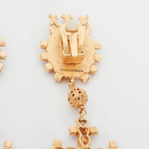 Dolce & Gabbana Clip On Cross earrings