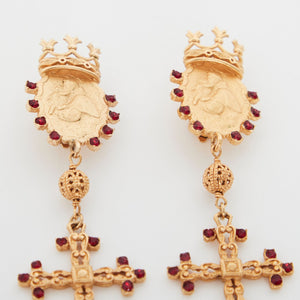 Dolce & Gabbana Clip On Cross earrings