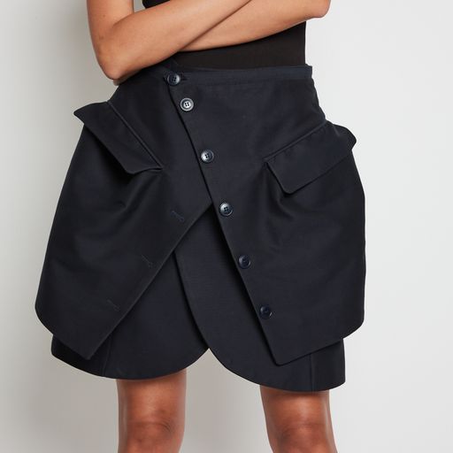 
            
                Load image into Gallery viewer, Jacquemes Asymmetric Black Skirt Sz 38
            
        