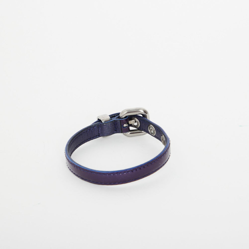 
            
                Load image into Gallery viewer, Miu Miu Patent Logo Bracelet (Purple)
            
        