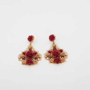 Dolce & Gabbana Rose Clip On Earrings